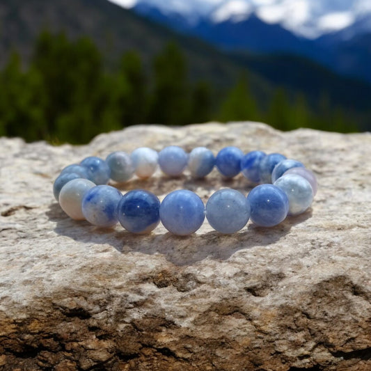 BRACELET PERLES - "SODALITE" - 10mm